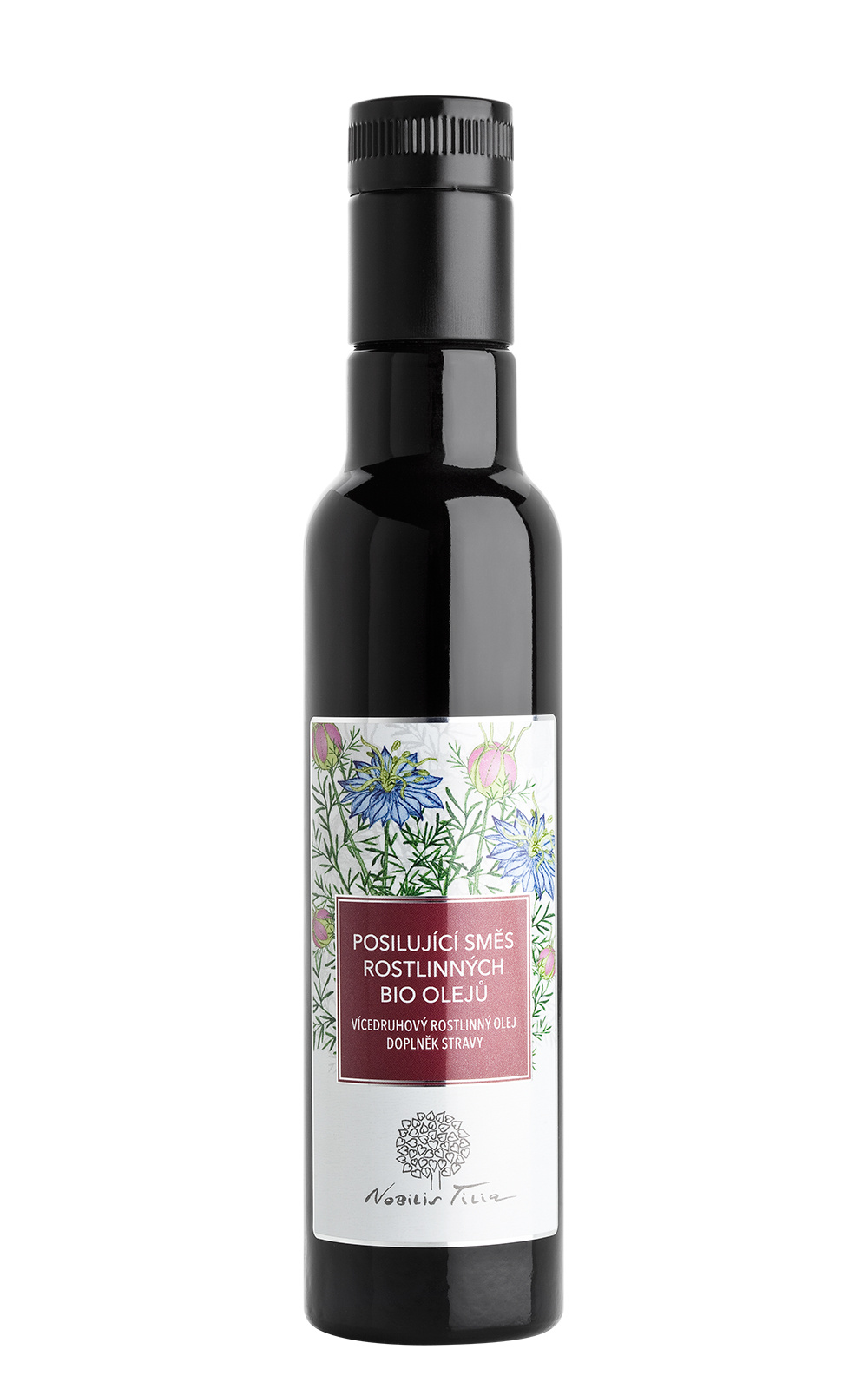 BIO Posilující směs rostlinných olejů 250 ml fialové sklo