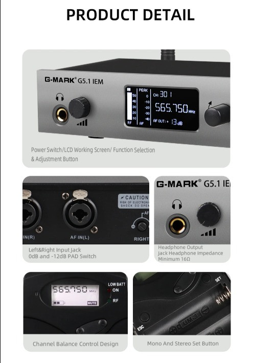G-Mark G5 In Ear monitor
