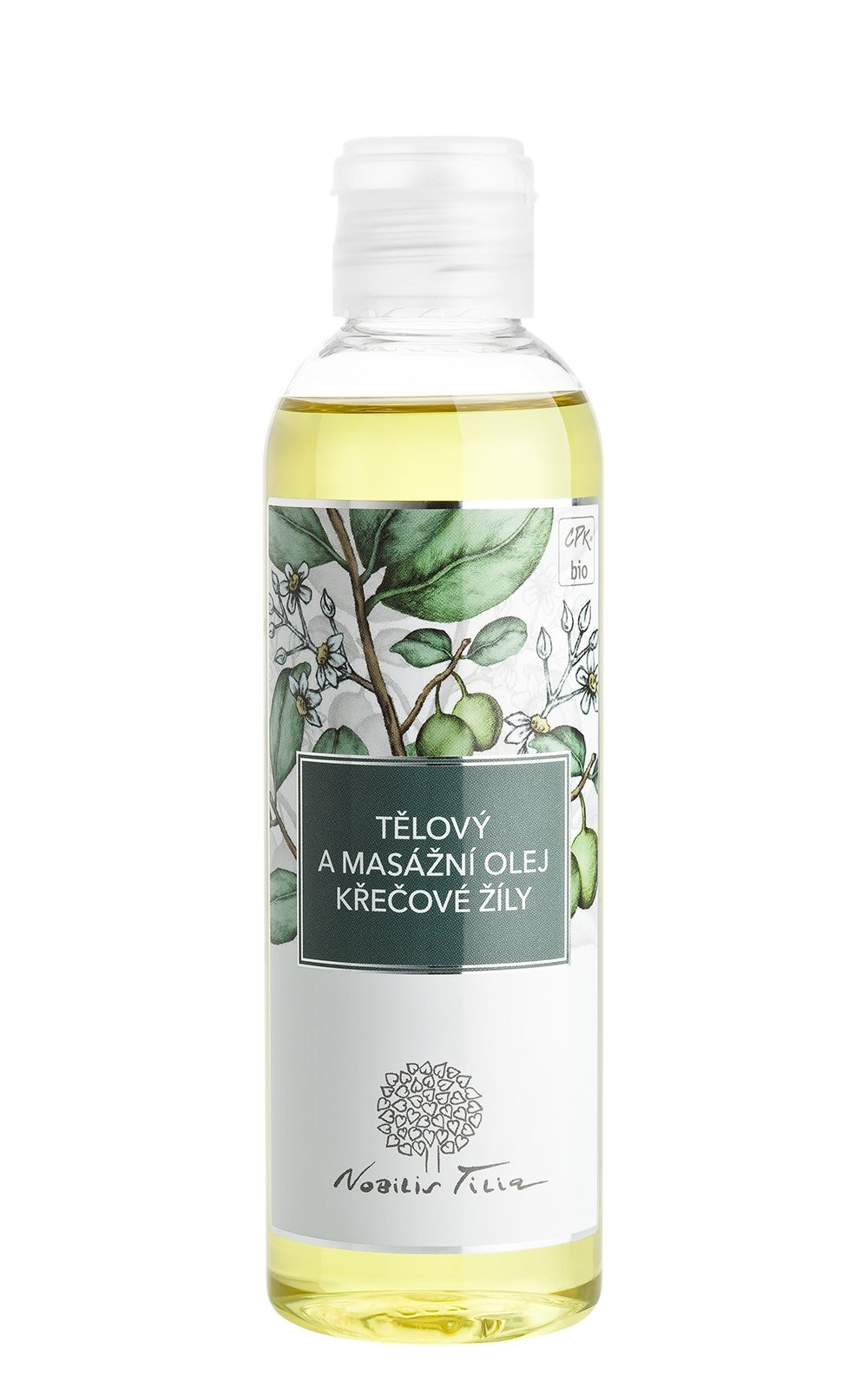 Tělový a masážní olej Křečové žíly