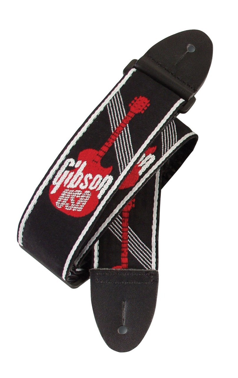 Kytarový popruh GIBSON Monogramm Strap Red