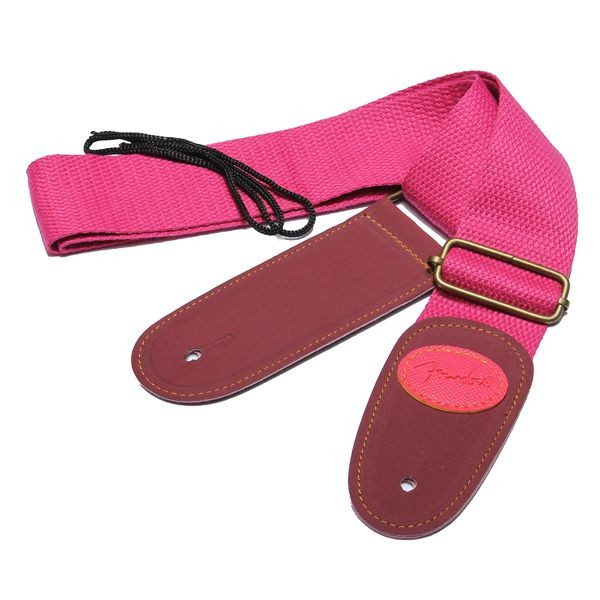 Kytarový popruh Fender Logo Strap růžový