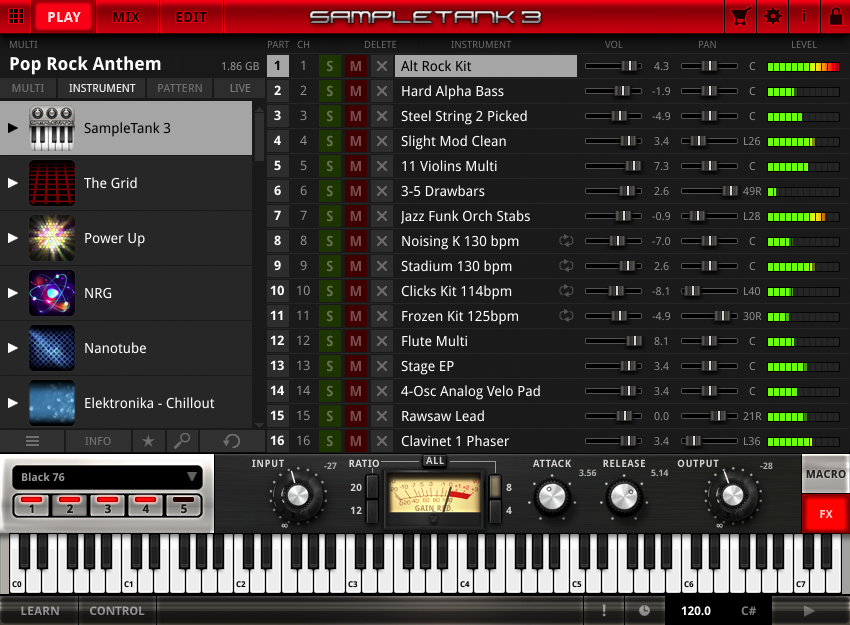 iRig KEYS PRO + SampleTank 3