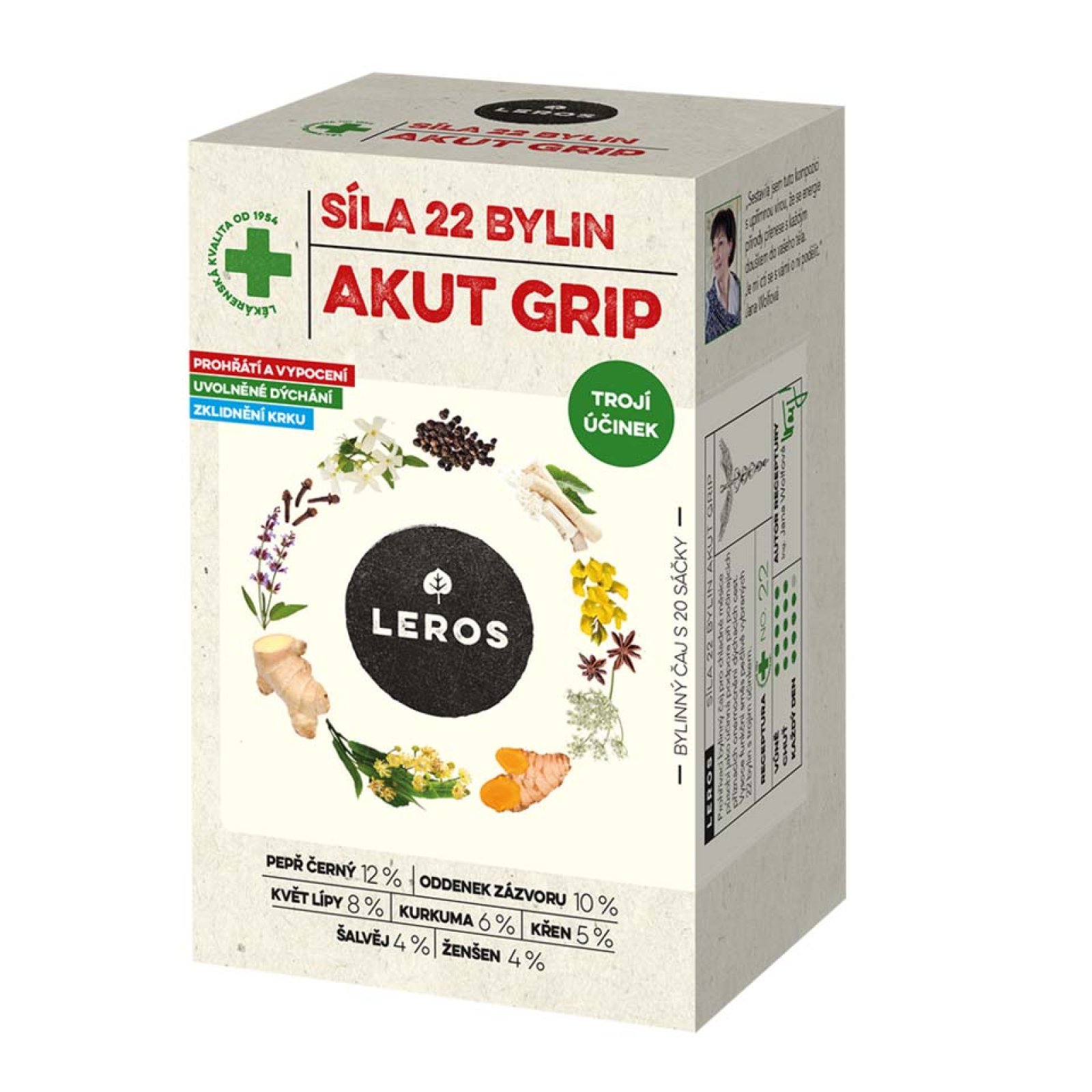 Leros Síla 22 bylin Akut grip