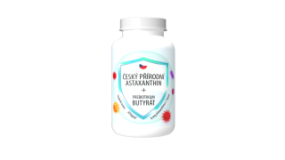 Český přírodní astaxanthin + butyrát - 30 kapslí