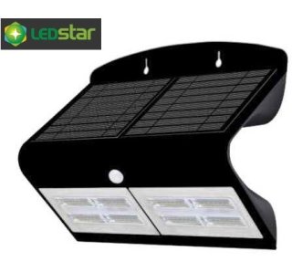 LEDSTAR solární svítidlo 6,8W černé