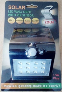 LEDSTAR solární svítidlo 1,5W černé