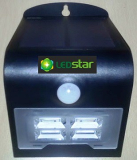 LEDSTAR solární svítidlo 2W černé