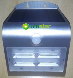 LEDSTAR solární svítidlo 3,2W stříbrné