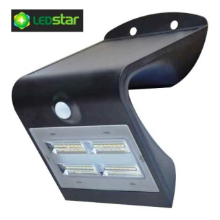 LEDSTAR solární svítidlo 3,2W černé