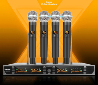 G-MARK G440X FM bezdrátová sada 4 mikrofonů