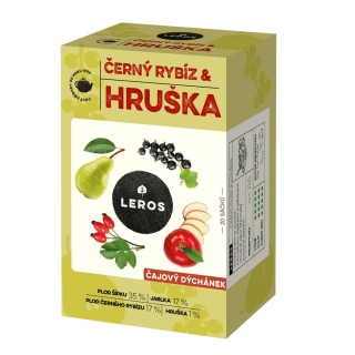 Leros Čajový dýchánek, černý rybíz & hruška