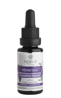 Pěsticí olej z vinných hroznů 20 ml fialové sklo